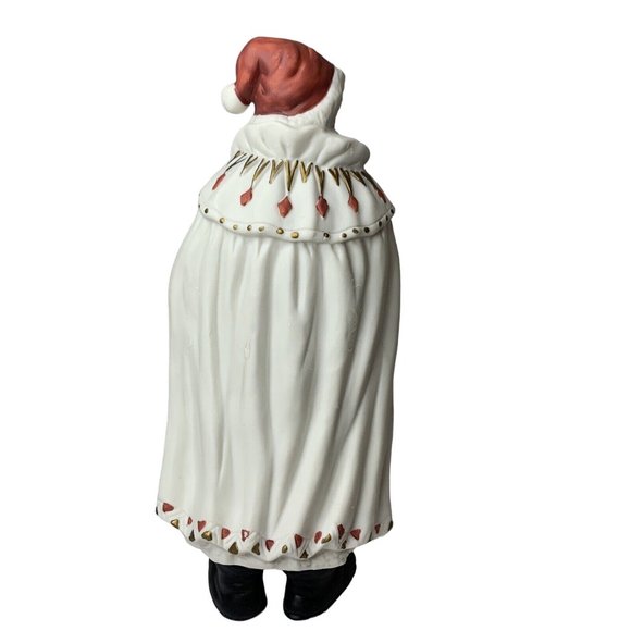 Traditions Christmas Santa Claus Holding Staff Bag Toy Figural Porcelain - Picture 4 of 12